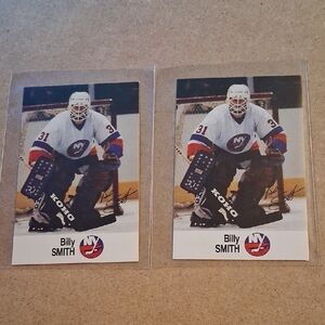 Billy Smith NHL Hockey Card Lot - White/Blue/Orange